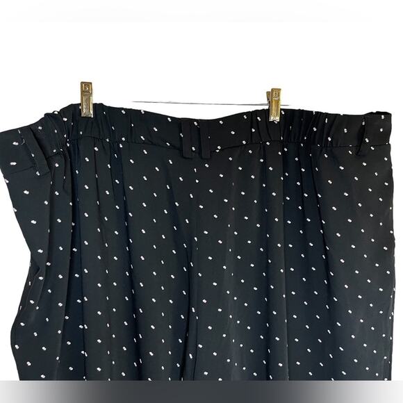 Torrid Polka Dot Black Wide Leg Office Dress Slacks Pants Plus Size 26 - Picture 7 of 10